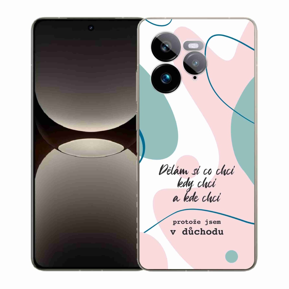 Gél borító mmCase a Realme GT 7 Pro 5G-n - vicces szöveg 10 fehér háttérrel