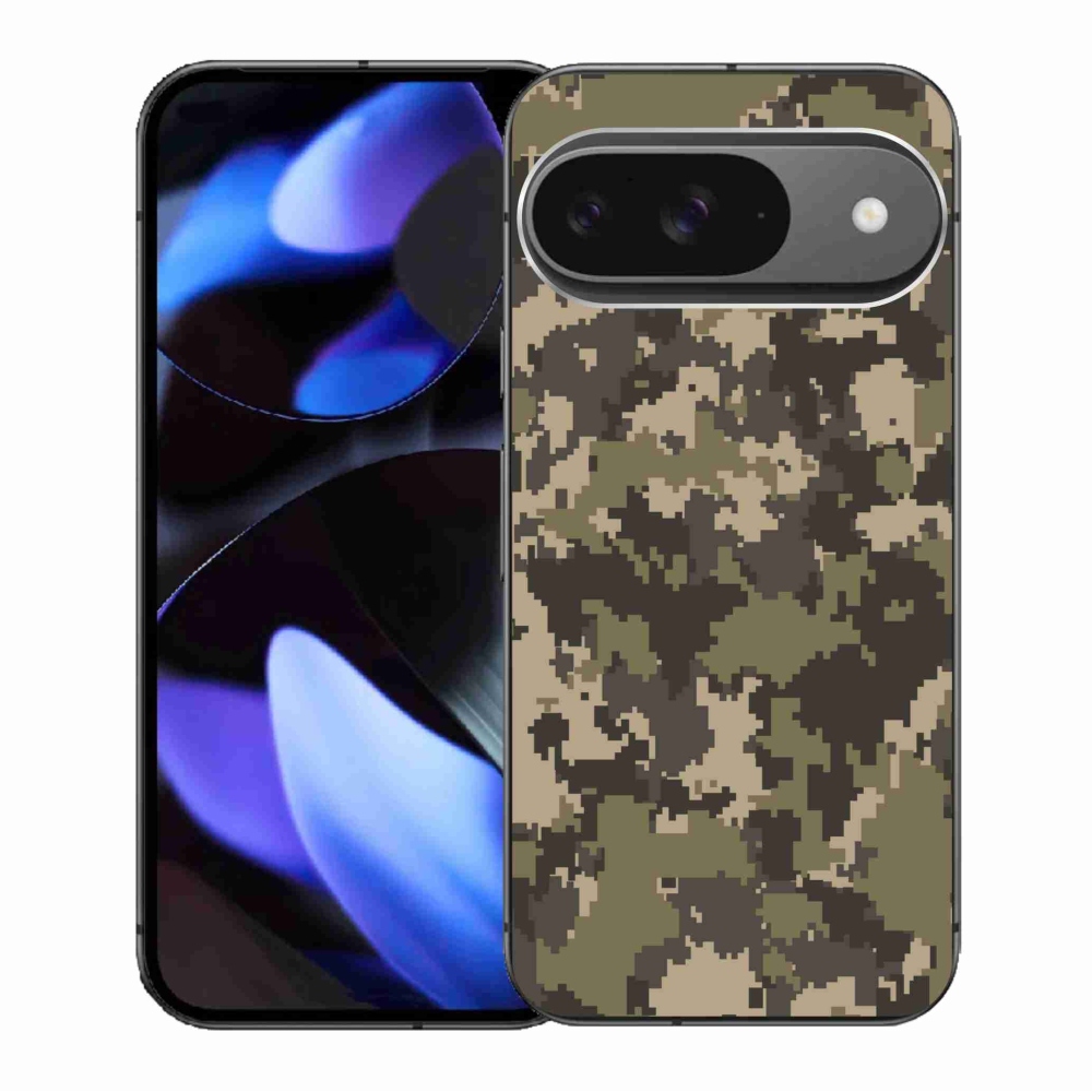 Zselés borítás mmCase a Google Pixel 9/9 Pro készülékhez - terepszínű minta 12