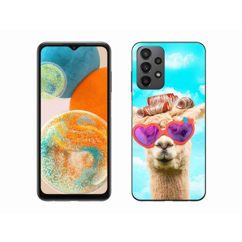 Zselés borítás mmCase Samsung Galaxy A23 4G/5G készülékhez - szemüveges láma