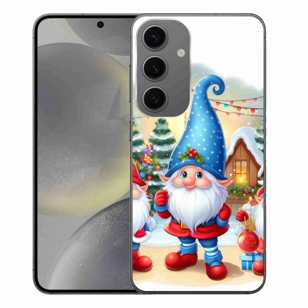 Gél borítás mmCase Samsung Galaxy S24+ készülékhez - Karácsonyi manók