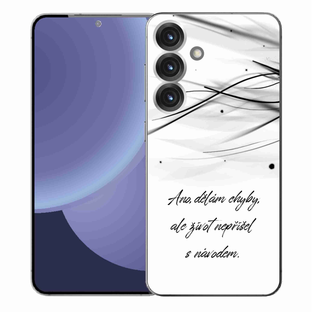 Gél borítás mmCase Samsung Galaxy S25+ készülékhez - idézem fehér háttér