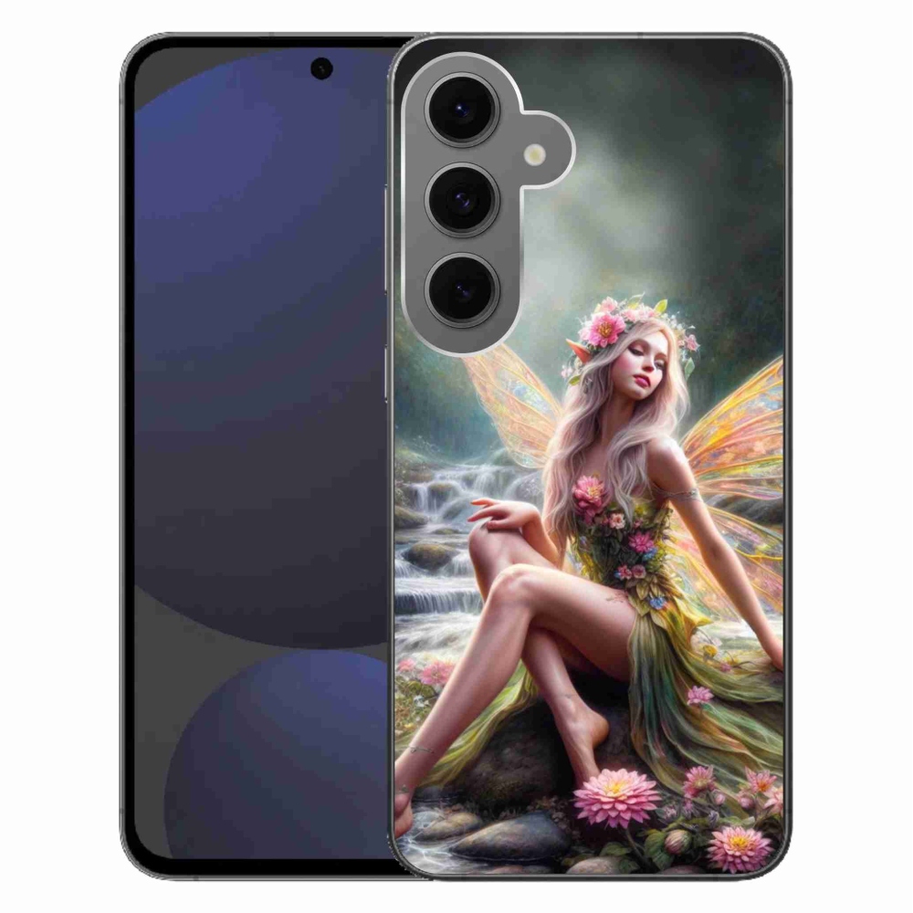 Zselés borítás mmCase Samsung Galaxy S24 FE - pillangó nő 1