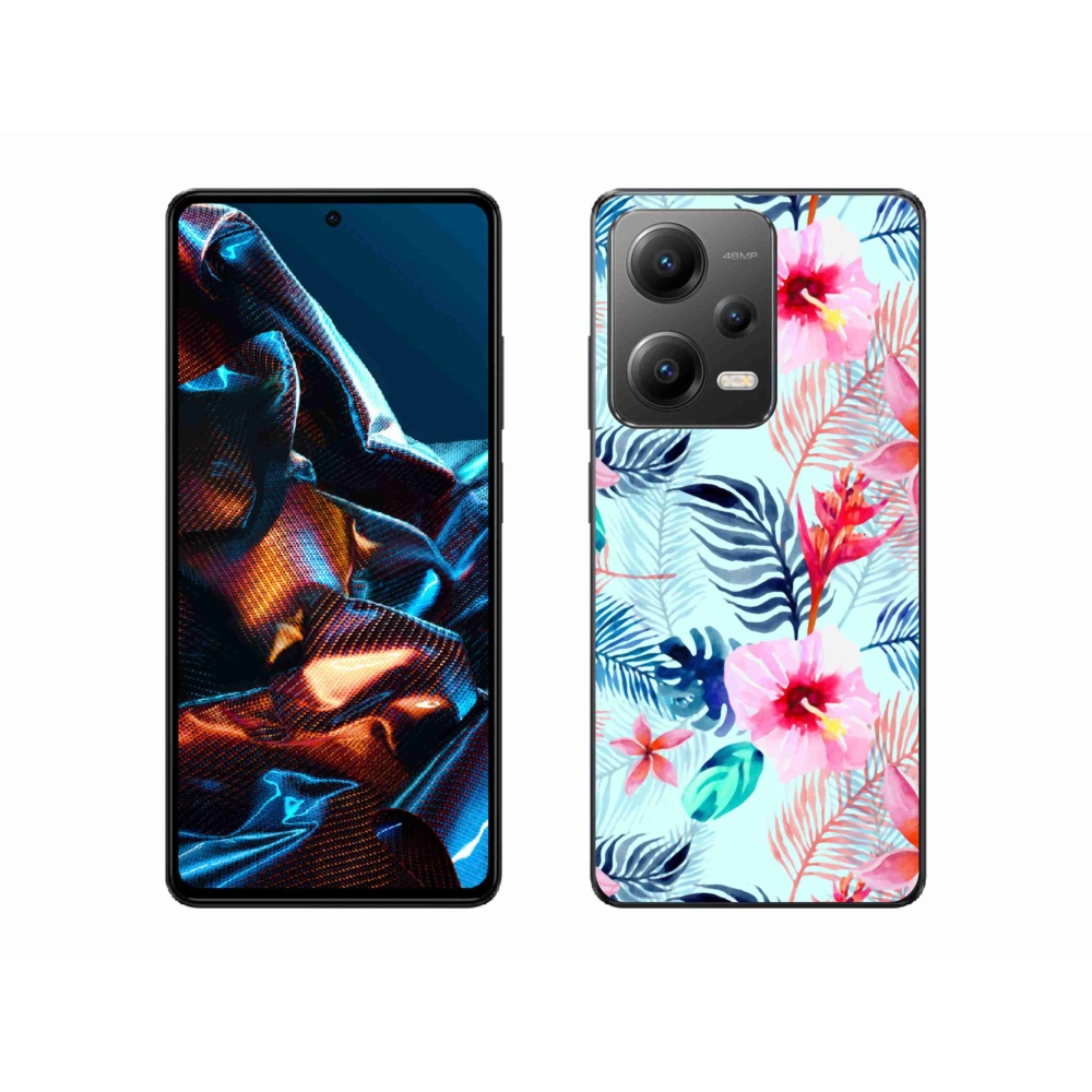 Gél borítás mmCase a Xiaomi Redmi Note 12 Pro 5G számára - virágok