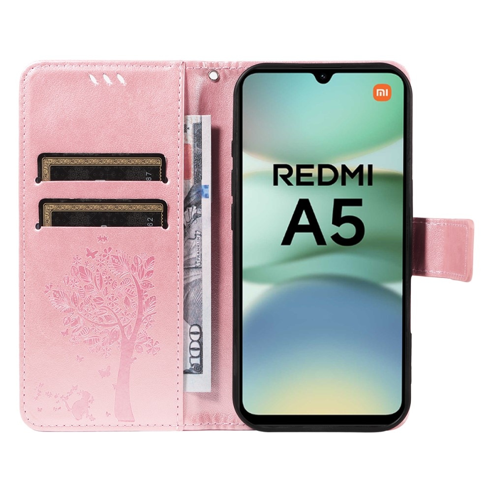 Fák könyve tok Xiaomi Redmi A5 (173.45x79.35x8.45mm) - rózsaarany
