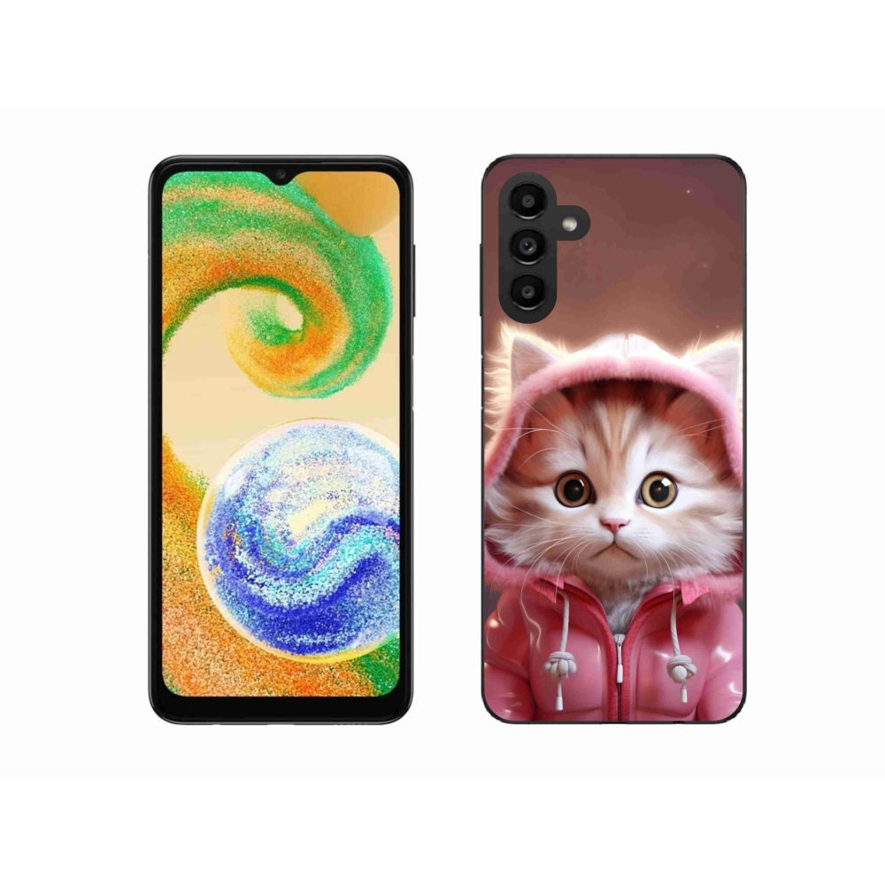 Gél borító mmCase Samsung Galaxy A04s (164.7x76.7x9.1mm) - aranyos cica 3