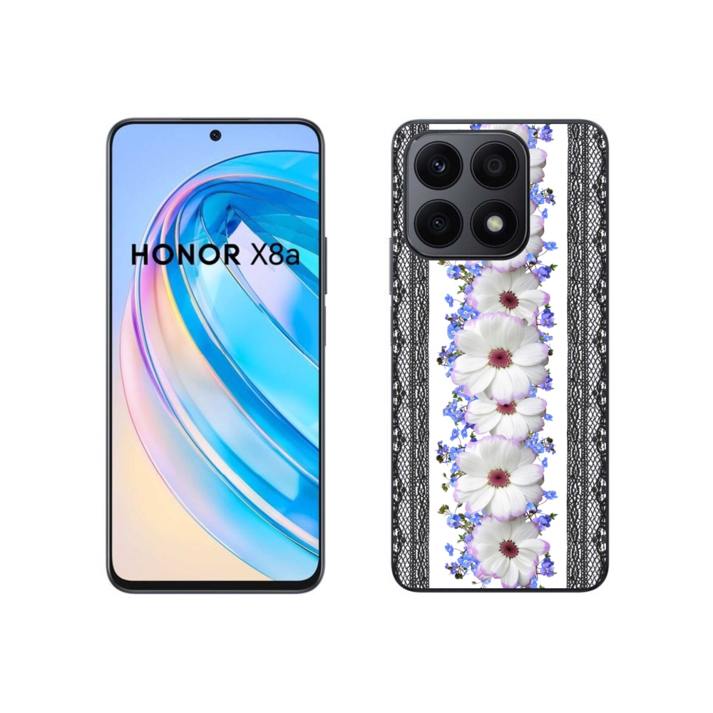Zselés borítás mmCase a Honor X8a számára - virág 8