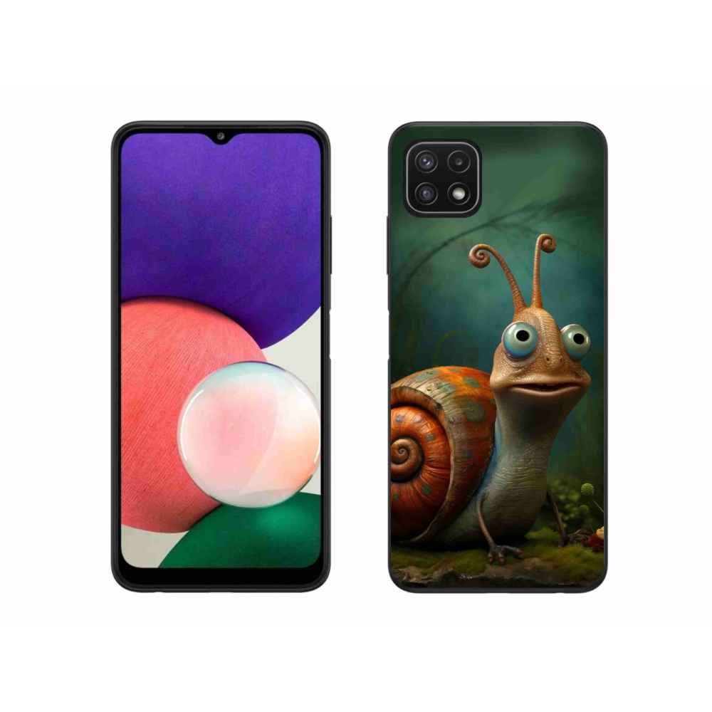 Gél védőhuzat mmCase Samsung Galaxy A22 5G - csiga