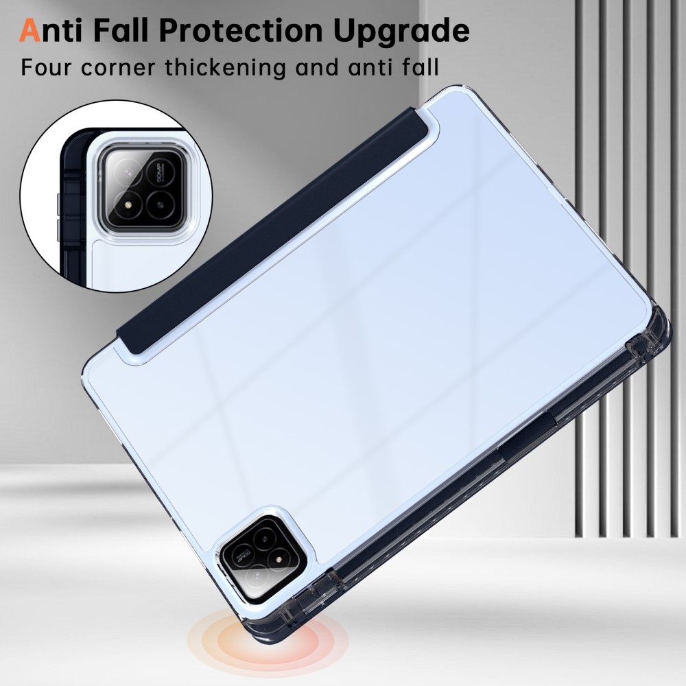 Origami intelligens pozicionáló tok Xiaomi Pad 7/7 Pro táblagéphez - sötétkék