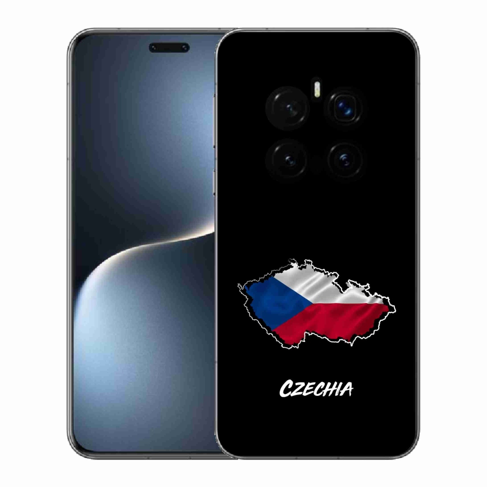 Gél borítás mmCase a Honor Magic 7 Pro 5G készülékhez - Csehország fekete háttér