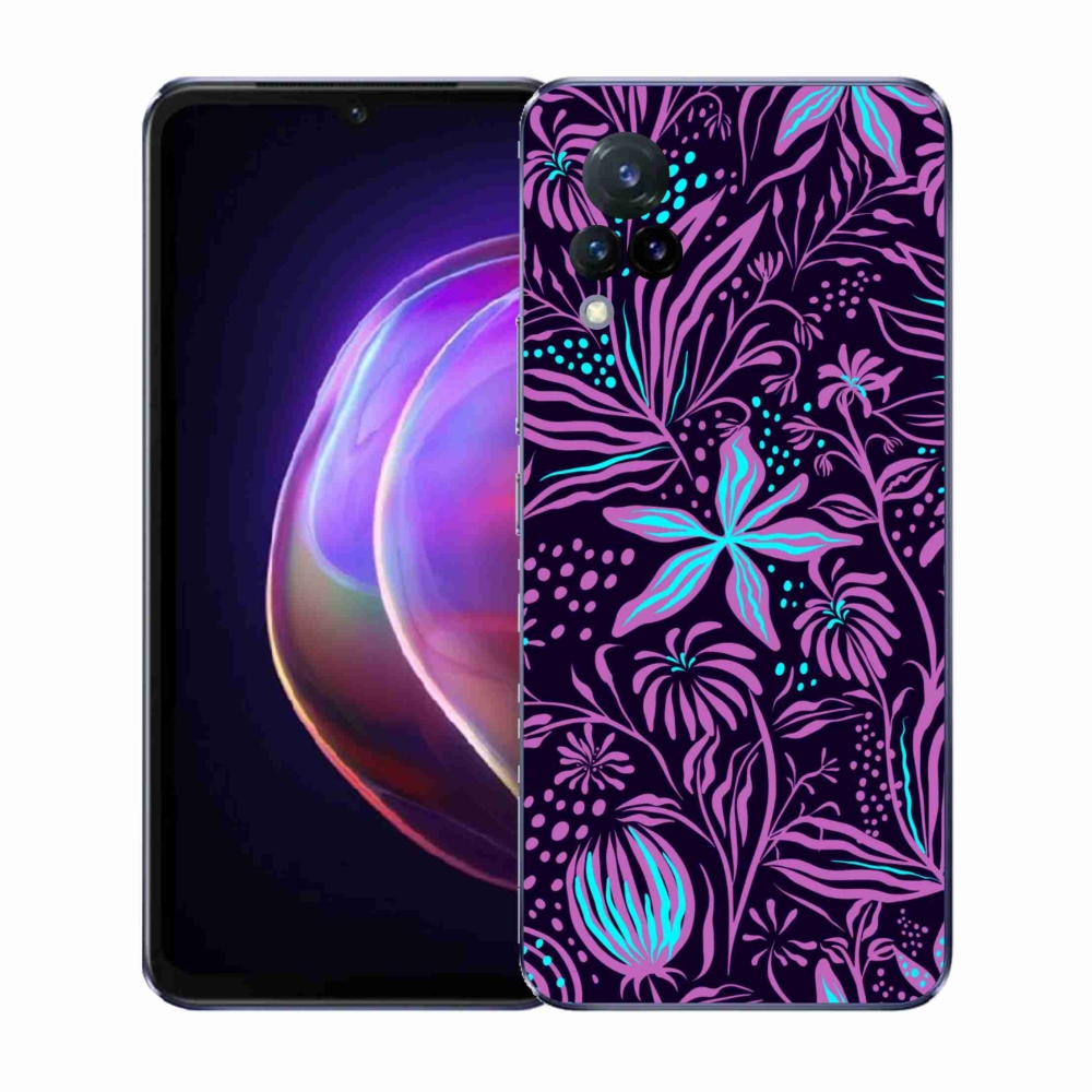 Gél borító mmCase a Vivo V21 4G/5G készülékhez - virágok 2