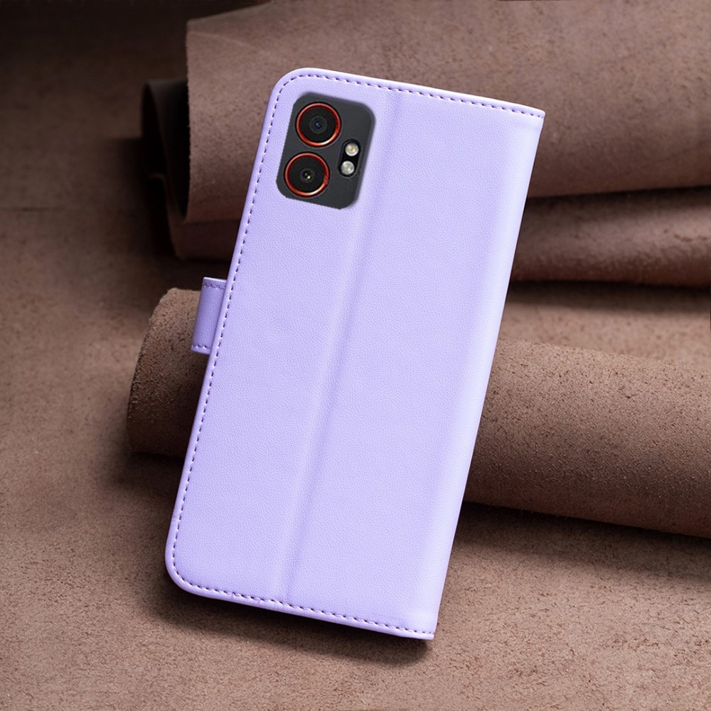 BNF könyvtáska Samsung Galaxy Xcover 7 Pro készülékhez - világos lila