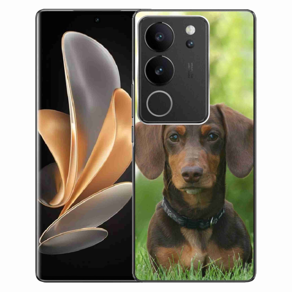 Gél tok mmCase a Vivo V29 5G-hez - barna tacskó