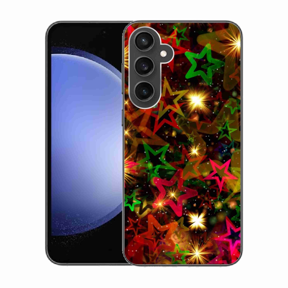 Zselés borítás mmCase Samsung Galaxy S23 FE készülékhez - színes csillagok