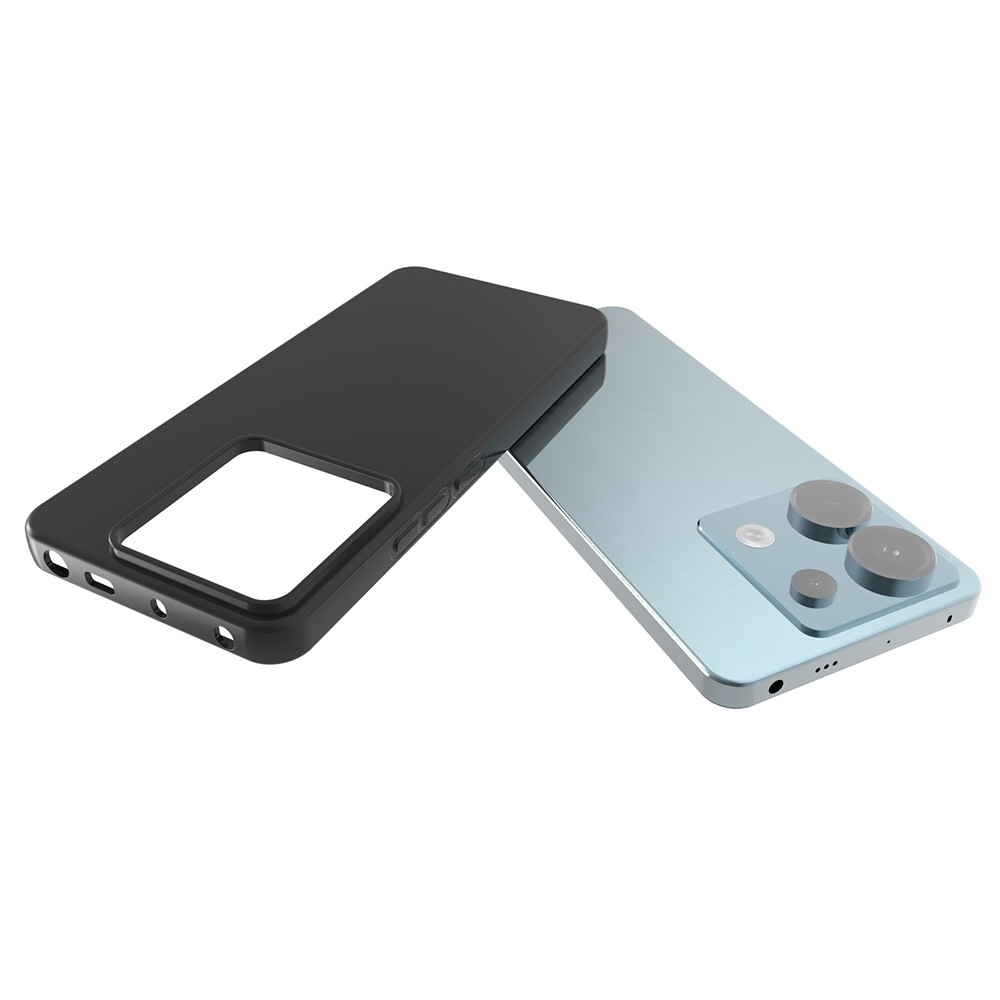 Fekete zselés tok a Xiaomi Redmi Note 13 Pro 5G/Poco X6 5G számára