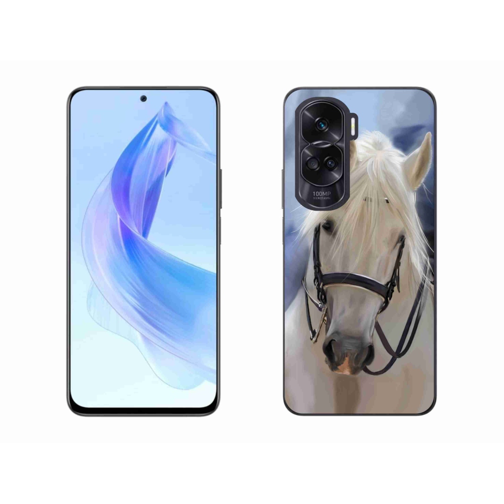 Zselés borítás mmCase a Honor 90 Lite készülékhez - fehér ló