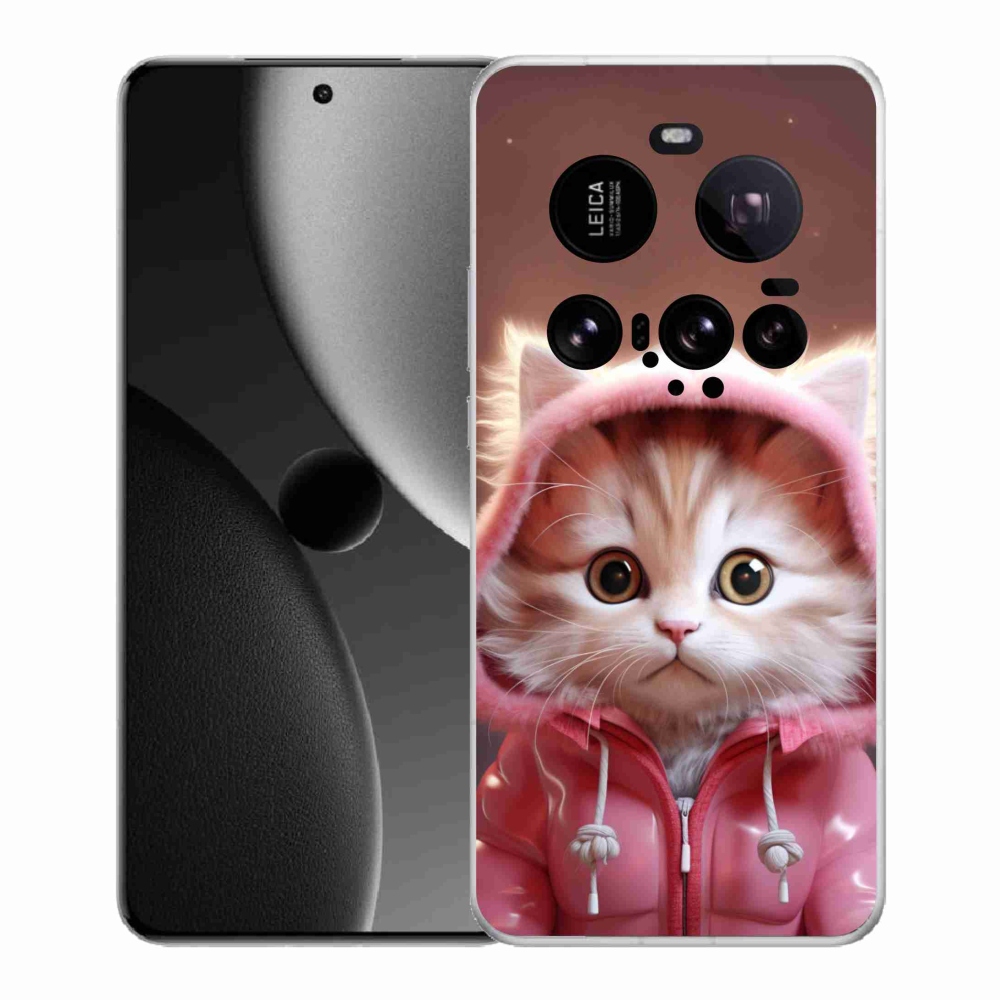 Gél borítás mmCase a Xiaomi 15 Ultra számára - aranyos cica 3