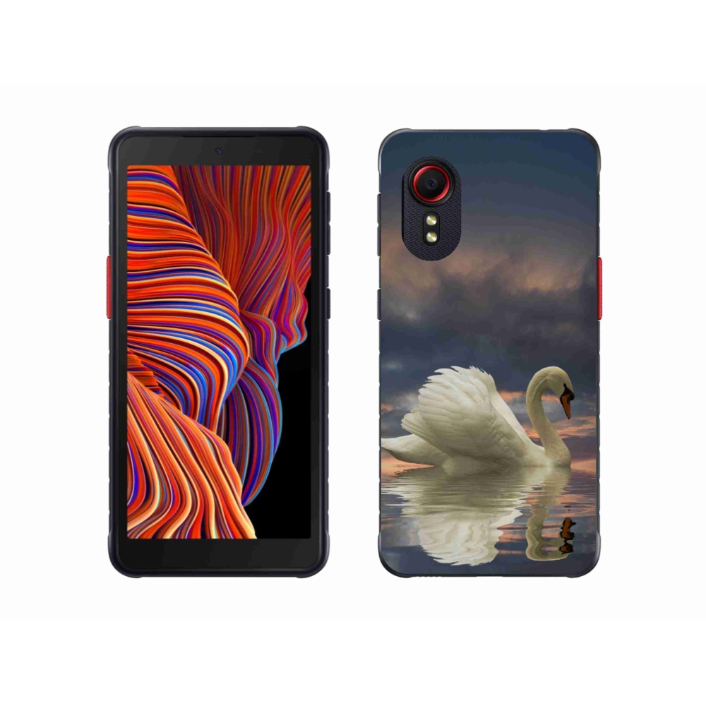 Zselés borítás mmCase Samsung Galaxy Xcover 5 - hattyúhoz