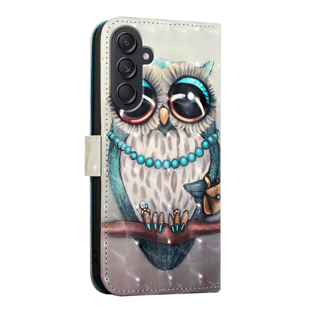 Patte könyv tok Samsung Galaxy M55 5G - bagoly