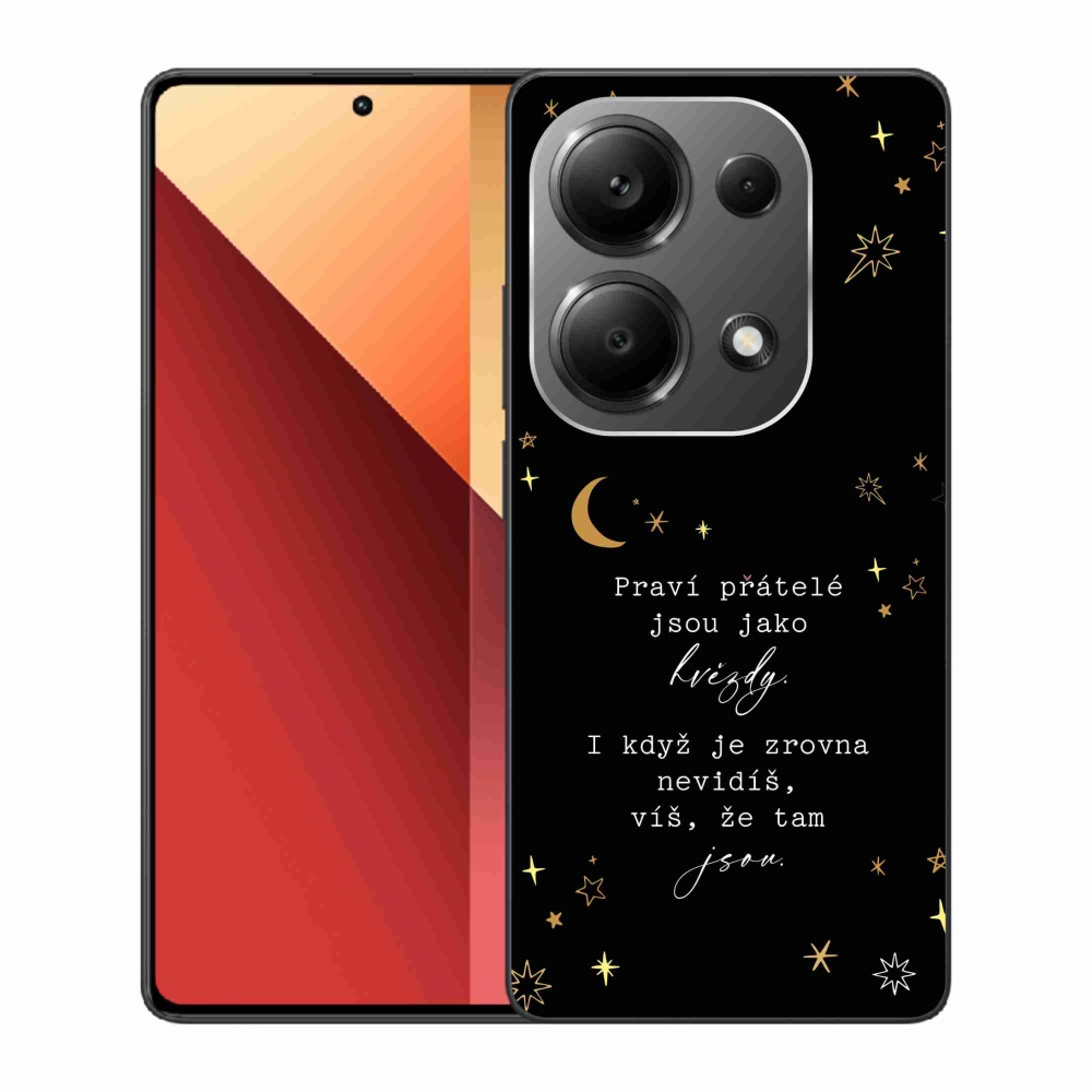 Gél borítás mmCase a Xiaomi Redmi Note 13 Pro 4G/Poco M6 Pro - idézet 6 fekete háttérrel