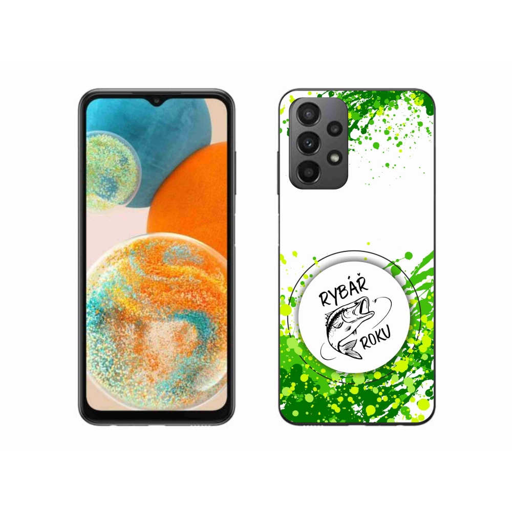 Gél borító mmCase Samsung Galaxy A23 4G/5G - az év horgásza fehér háttérrel