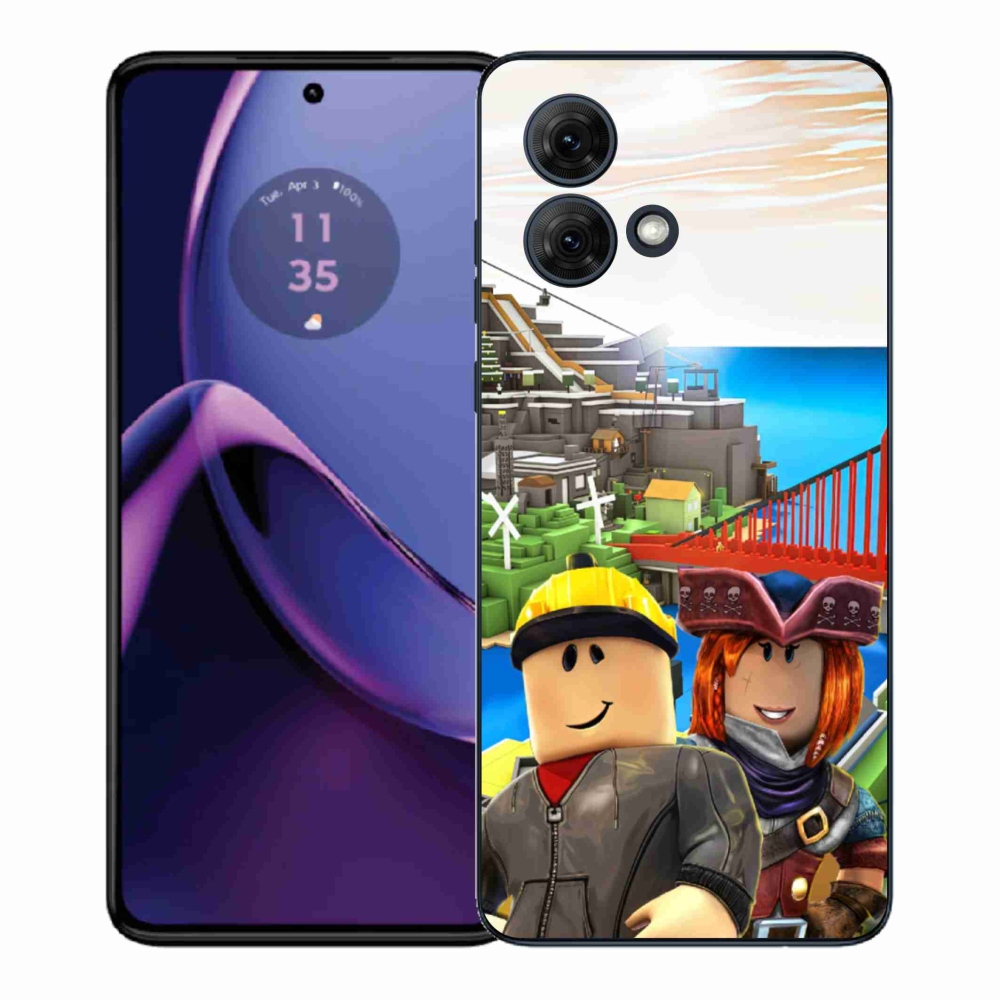 Gél védőburkolat mmCase a Motorola Moto G84 5G készülékhez - roblox 1