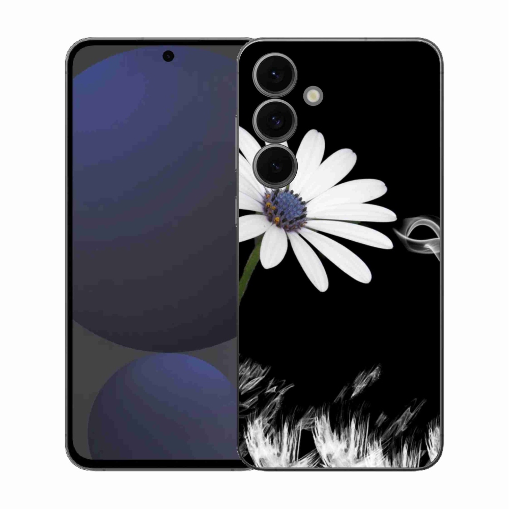 Gél védőhuzat mmCase Samsung Galaxy S25 FE készülékhez - fehér virág