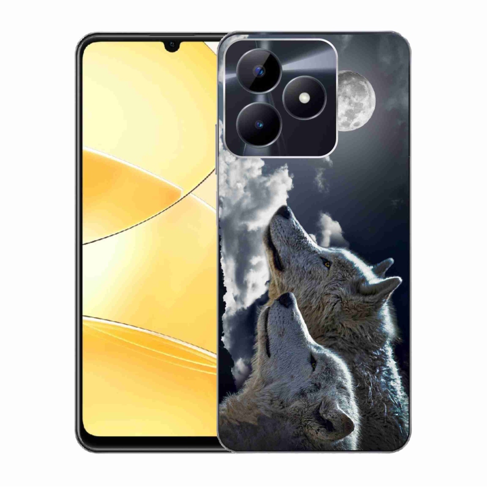 Zselés borítás mmCase a Realme C51/C53 készülékhez - farkasok