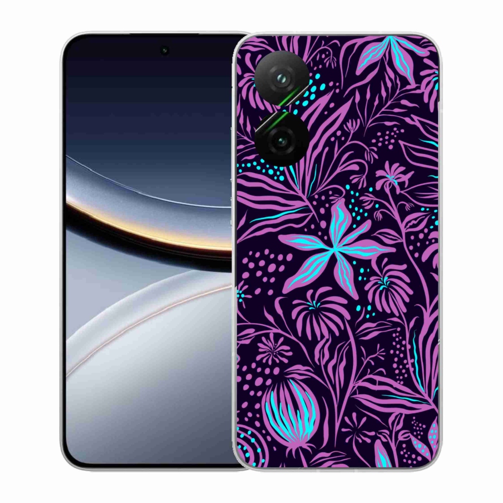 Gél borító mmCase a Xiaomi Poco F7 5G számára - virágok 2