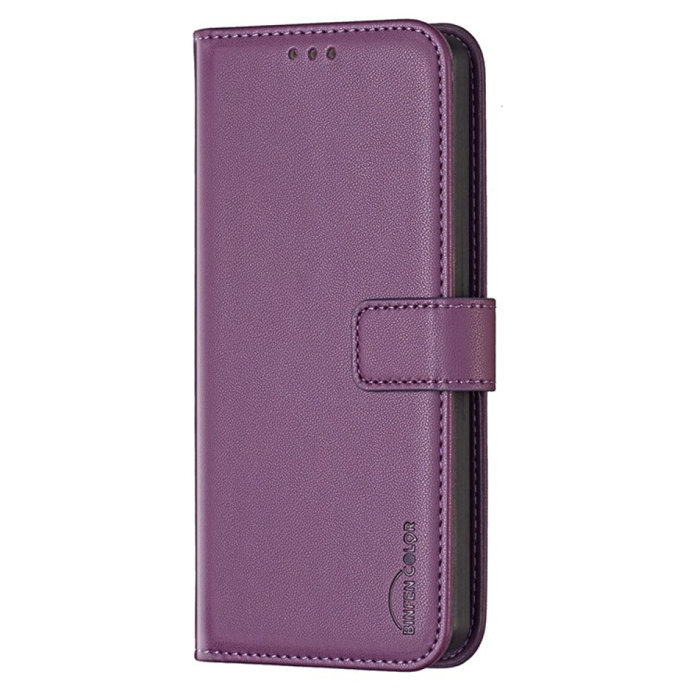 BNF könyv tok Xiaomi Poco F7 5G - sötétlila - Xiaomi Poco F7 5G számára