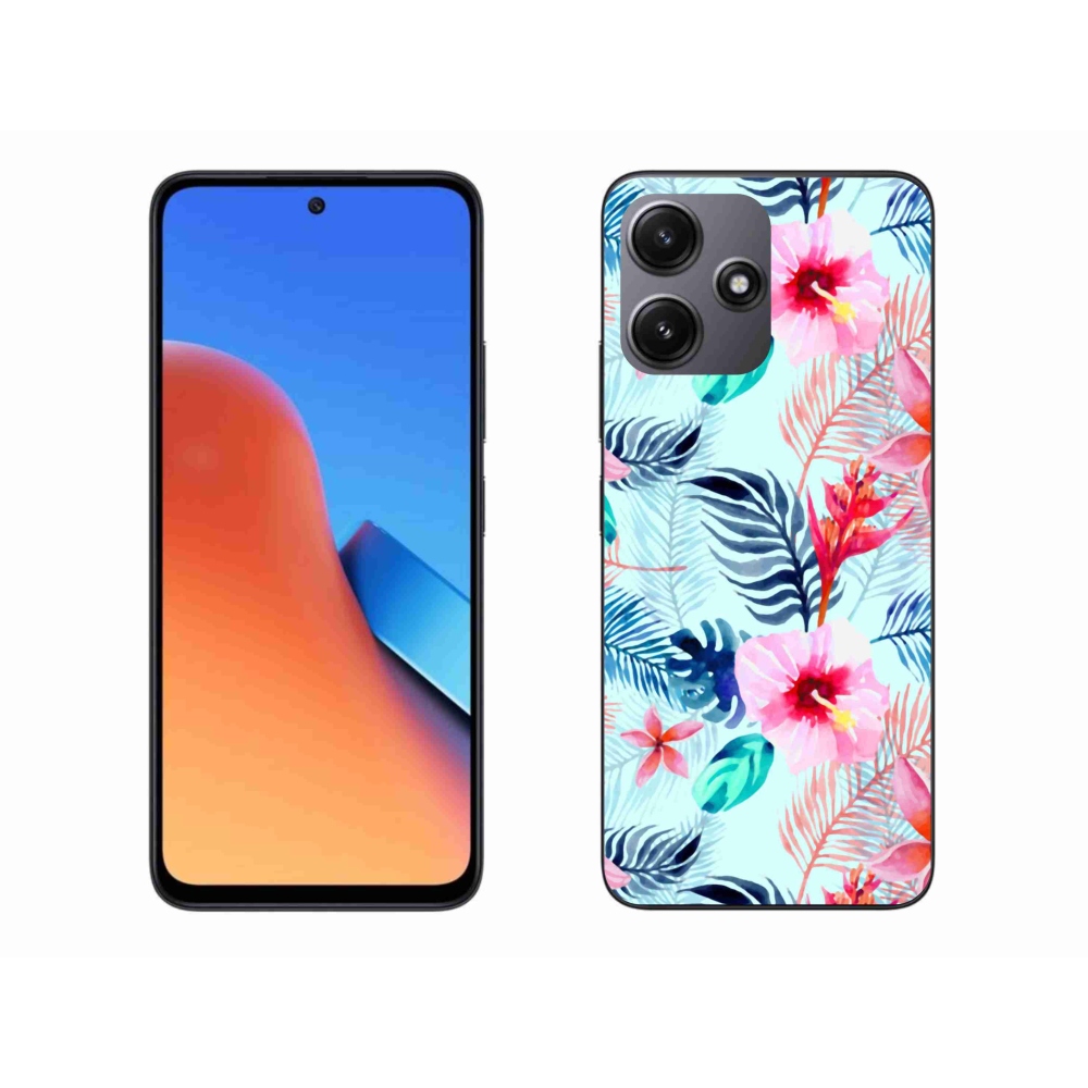 Gél borító mmCase a Xiaomi Redmi 12 5G számára - virágok