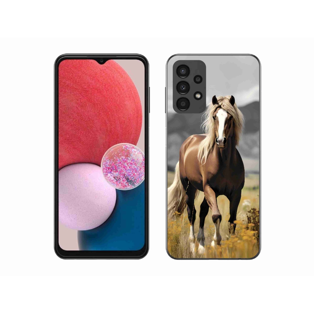 Zselés borítás mmCase Samsung Galaxy A13 4G - barna ló 1