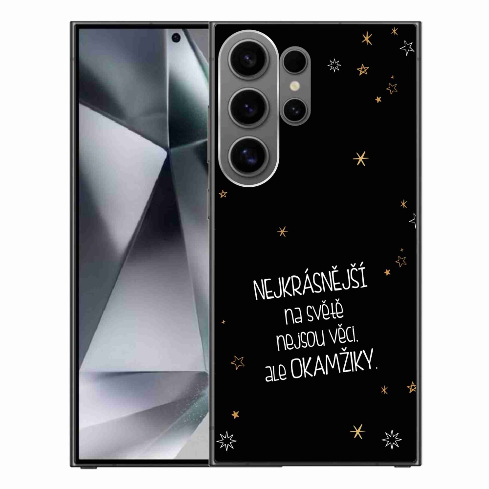 Gél borítás mmCase Samsung Galaxy S24 Ultra - idézet 4 fekete háttér