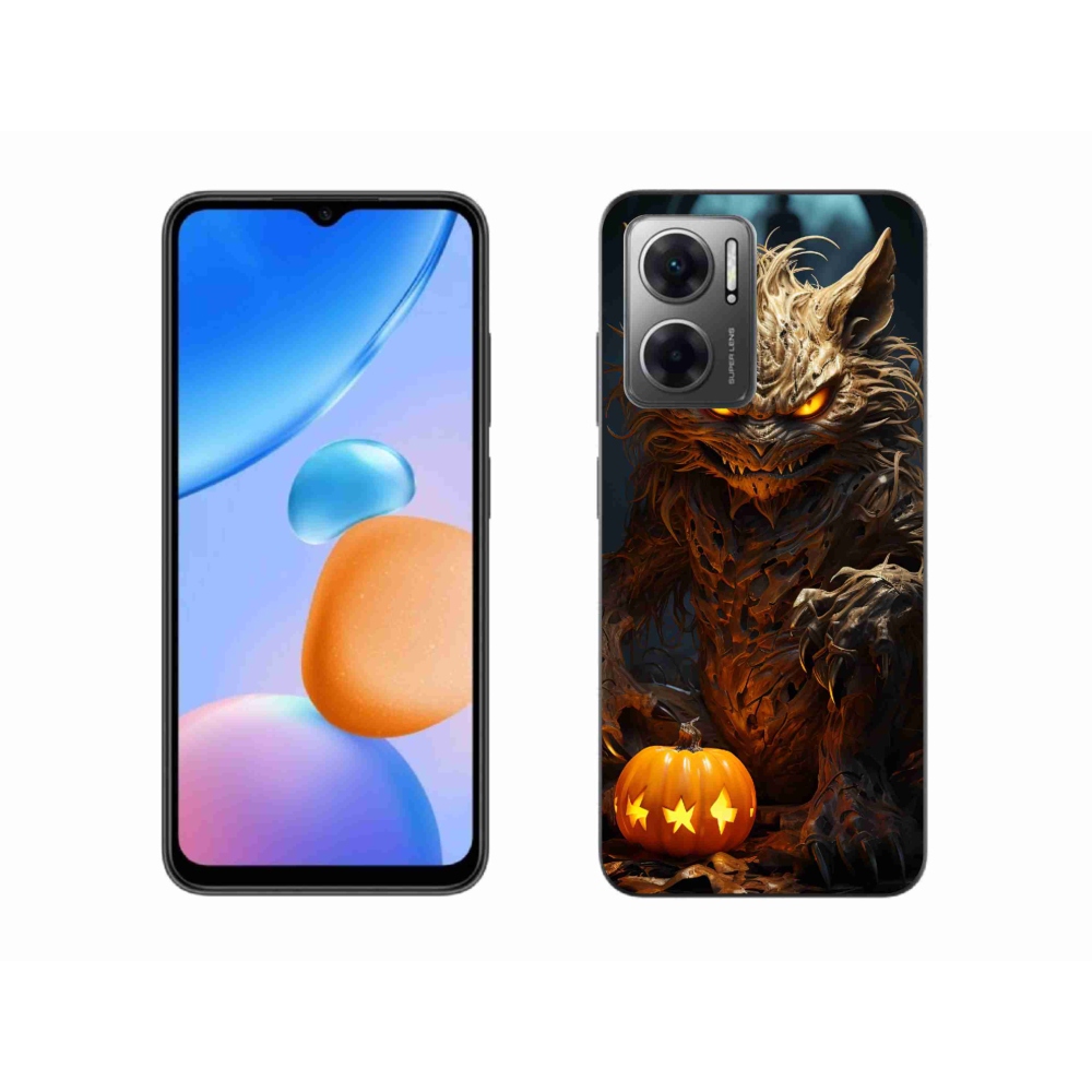 Gél borítás mmCase a Xiaomi Redmi 10 5G számára - Halloween szörnyeteg