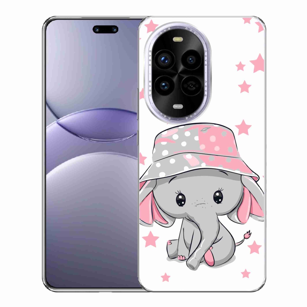Gél borítás mmCase a Huawei Nova 13 Pro 5G - rózsaszín elefántra