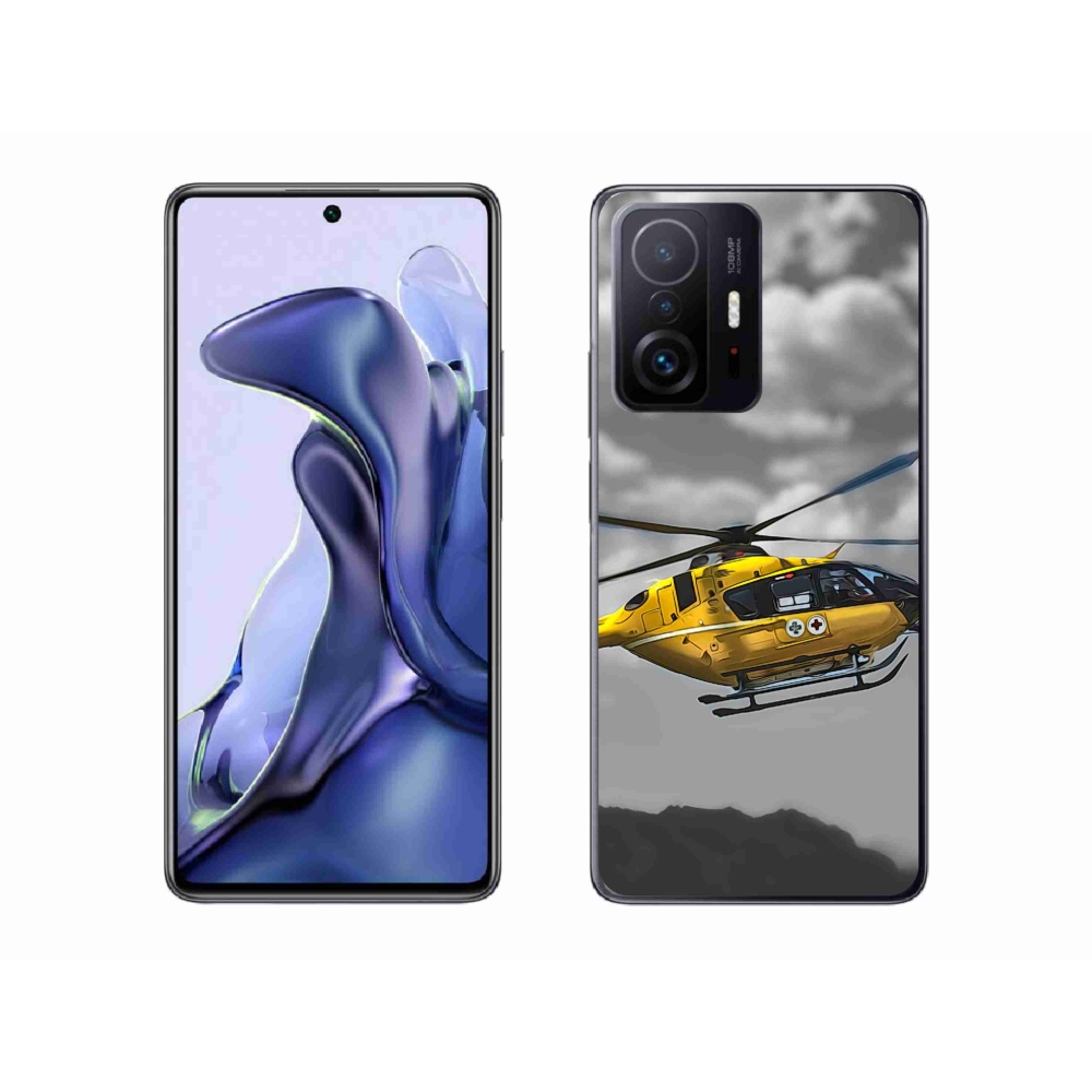 Gél borítás mmCase a Xiaomi 11T Pro számára - sárga helikopter