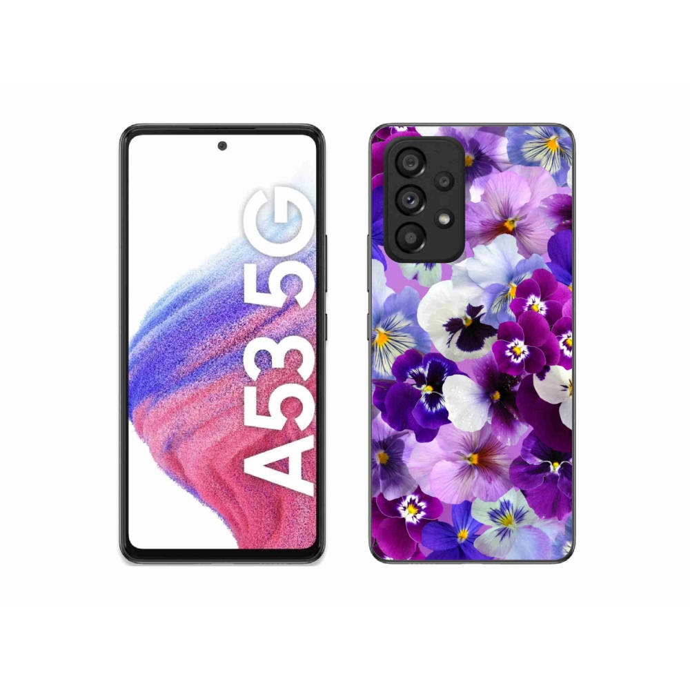 Gél borító mmCase Samsung Galaxy A53 5G - virágok 9