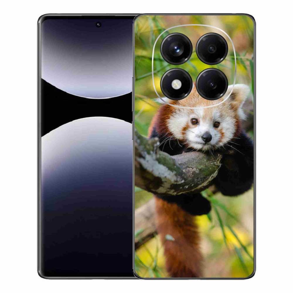 Gél borítás mmCase a Xiaomi Redmi Note 14 Pro készülékhez - panda piros