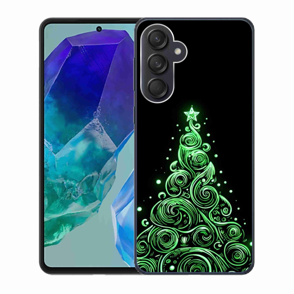 Gél borító mmCase Samsung Galaxy M55 5G - neon karácsonyfa 3