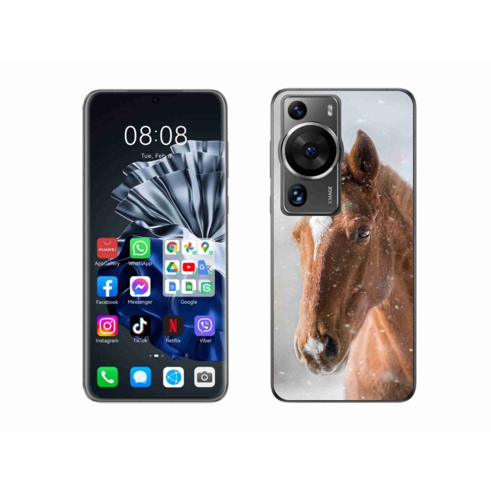 Zselés borítás mmCase a Huawei P60 Pro-hoz - barna ló 2