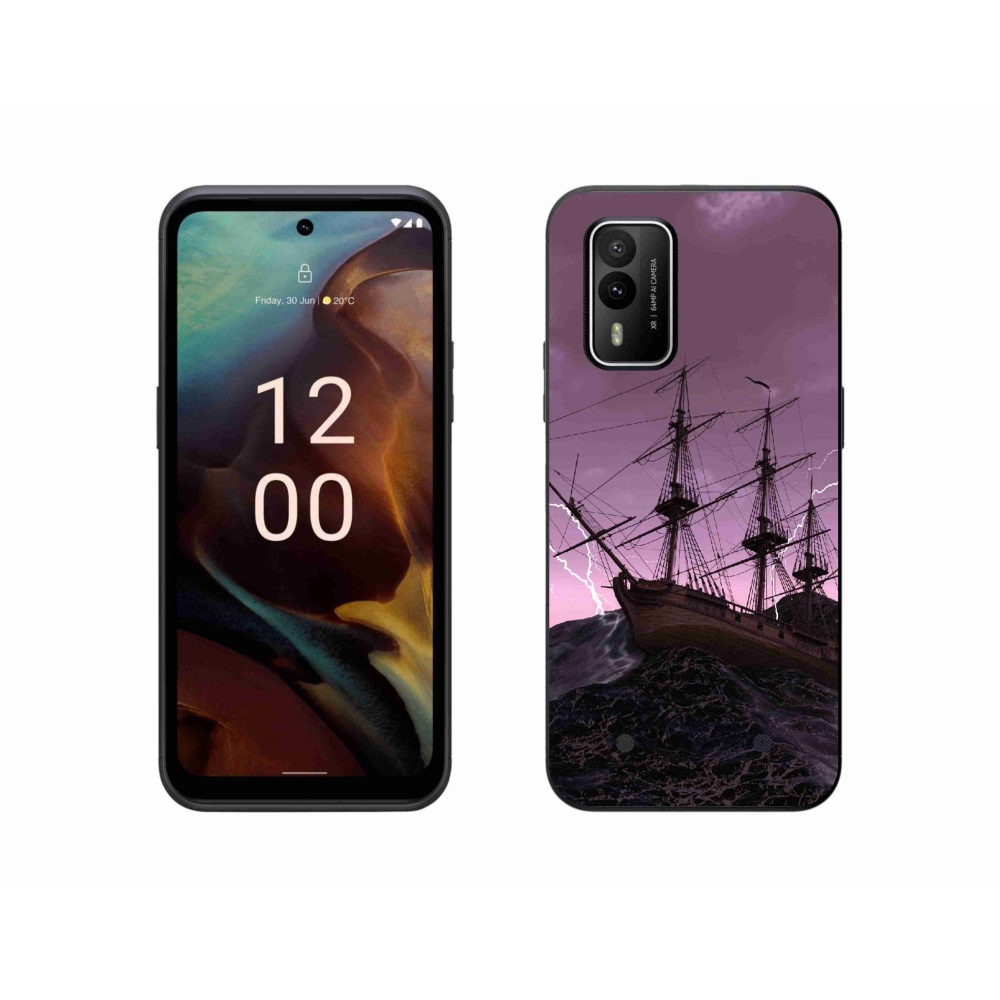 Zselés borítás mmCase a Nokia XR21 készülékhez - hajó a viharban
