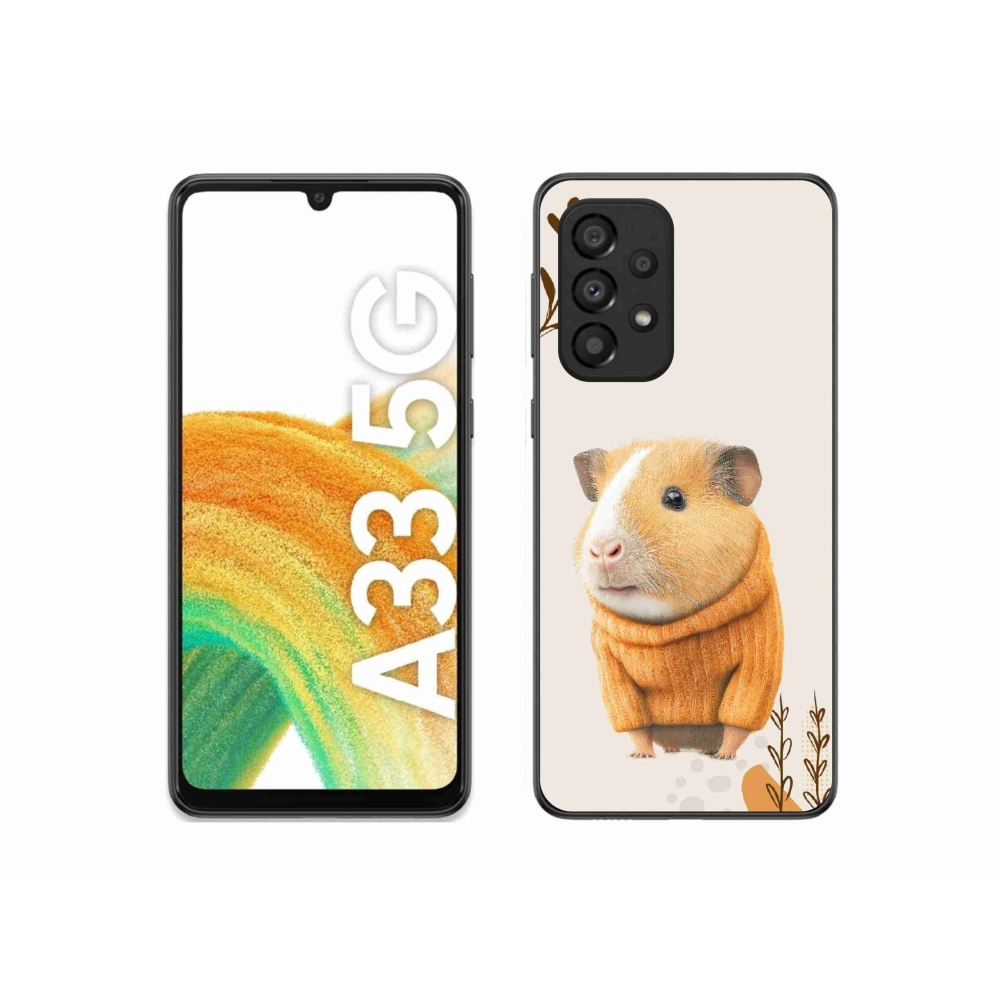 Gél borítás mmCase Samsung Galaxy A33 5G - tengerimalac pulóverben