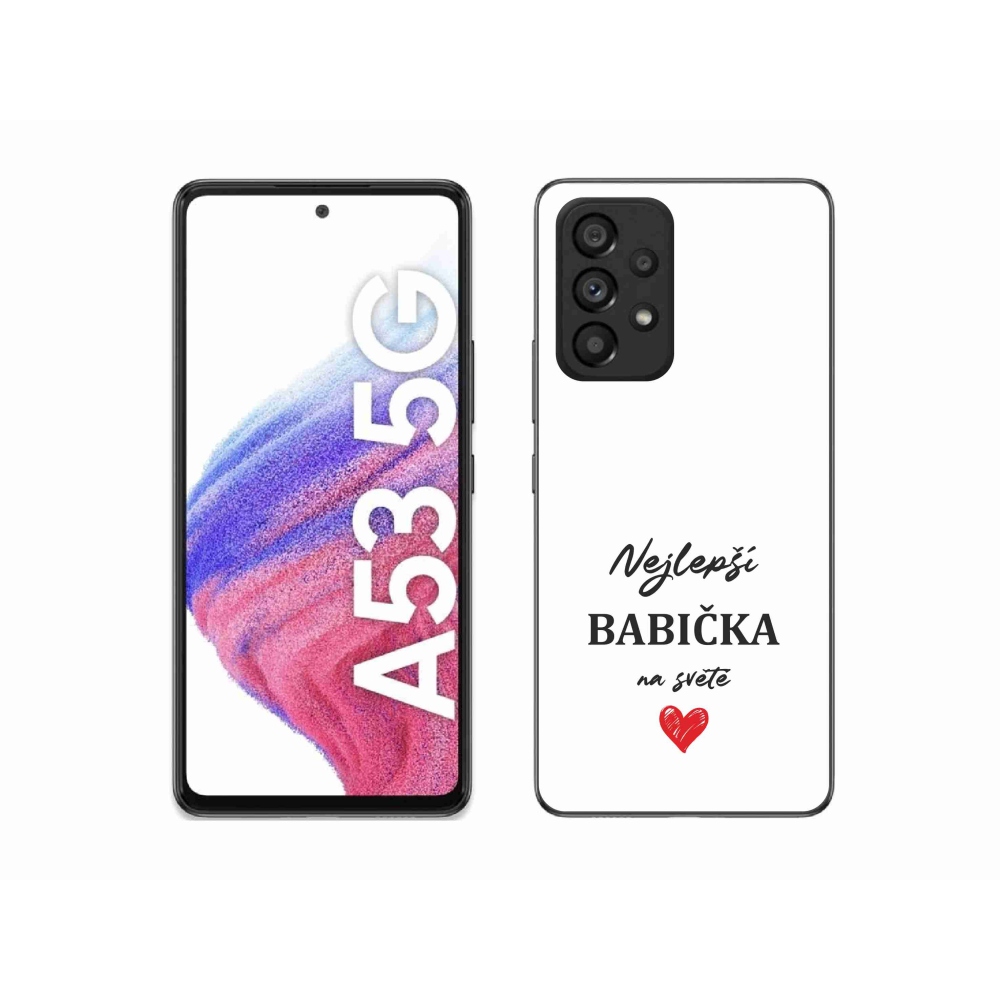 Gél borító mmCase Samsung Galaxy A53 5G - Best Grandma 1 fehér háttér