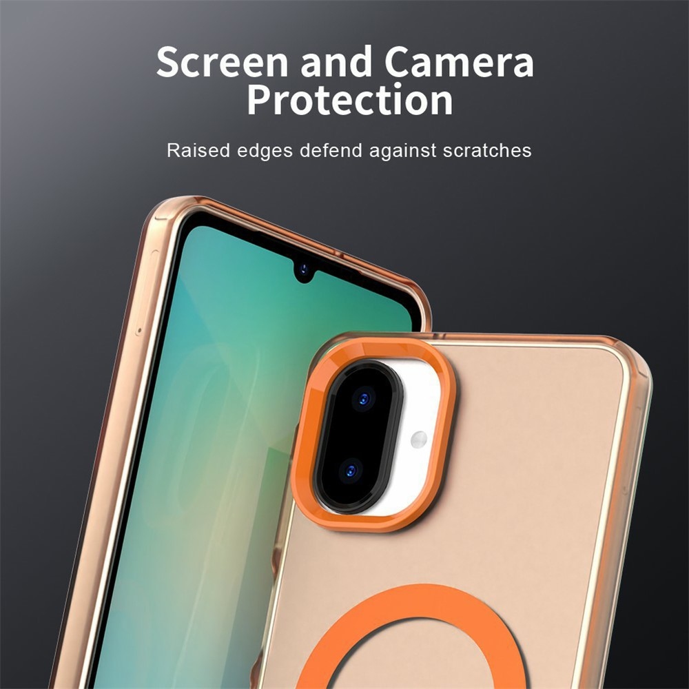 Candy zselés tok MagSafe Samsung Galaxy A07 4G - narancssárga