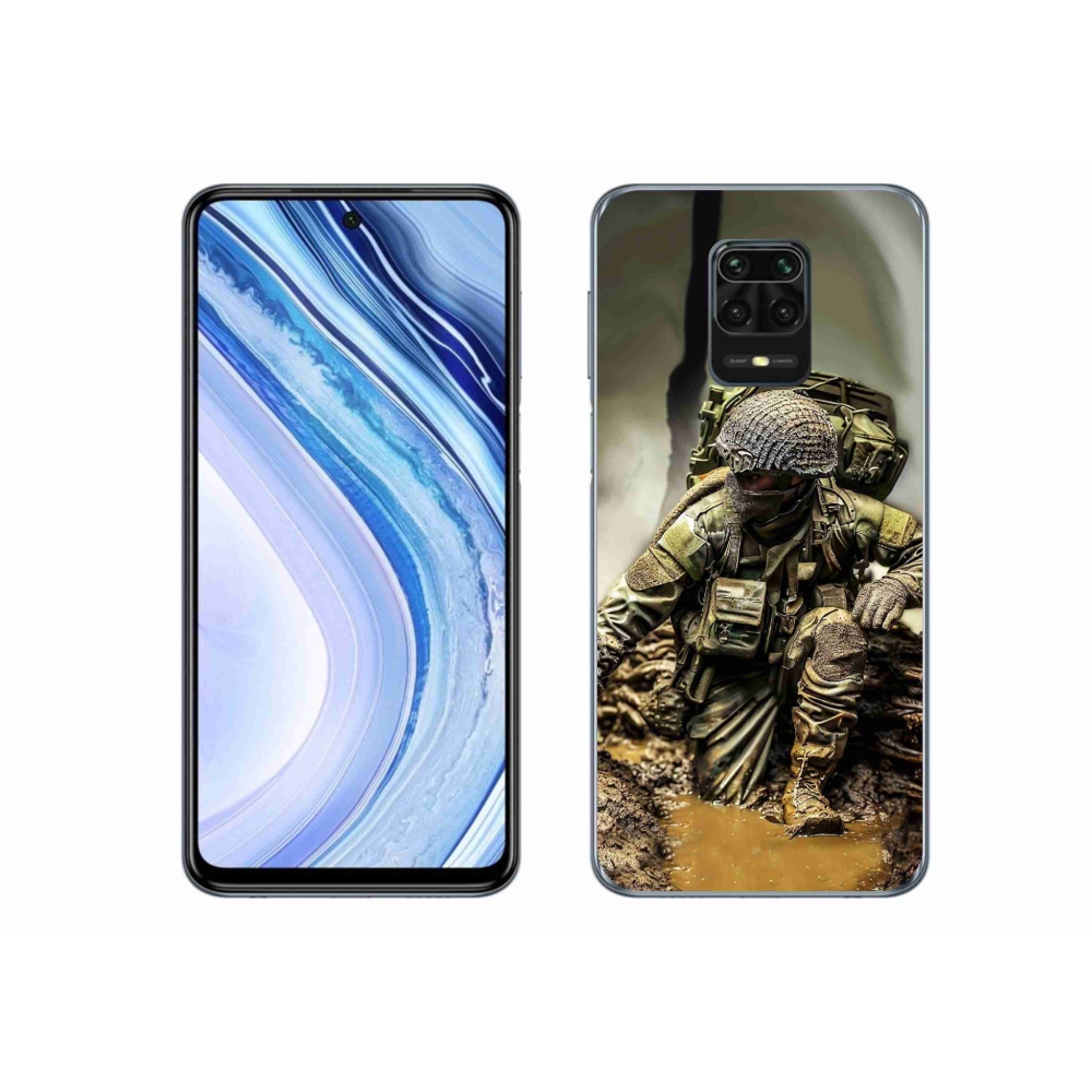 Gél borítás mmCase a Xiaomi Redmi Note 9S-hez - katona