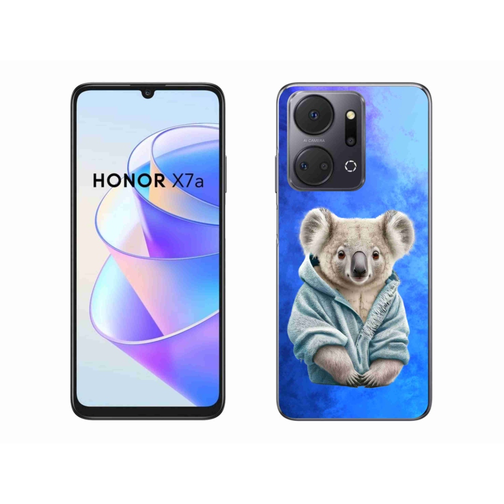 Zselés borítás mmCase a Honor X7a számára - koala pulóverben