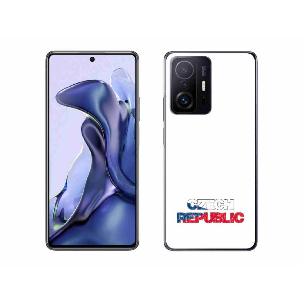 Gél borító mmCase a Xiaomi 11T-hez - Csehország fehér háttér