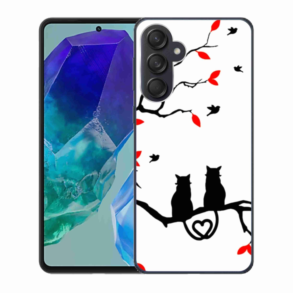 Gél borítás mmCase Samsung Galaxy M55 5G - macskaszerelem
