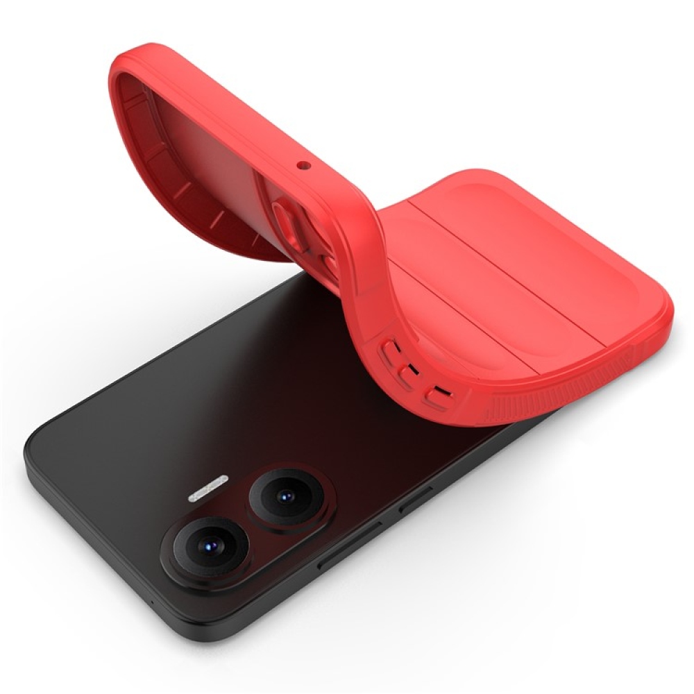 Rugg tartós zselés tok Xiaomi Poco F7 5G - piros