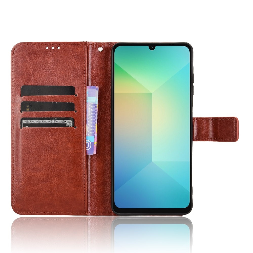 Őrült könyves tok Samsung Galaxy A06 4G - barna