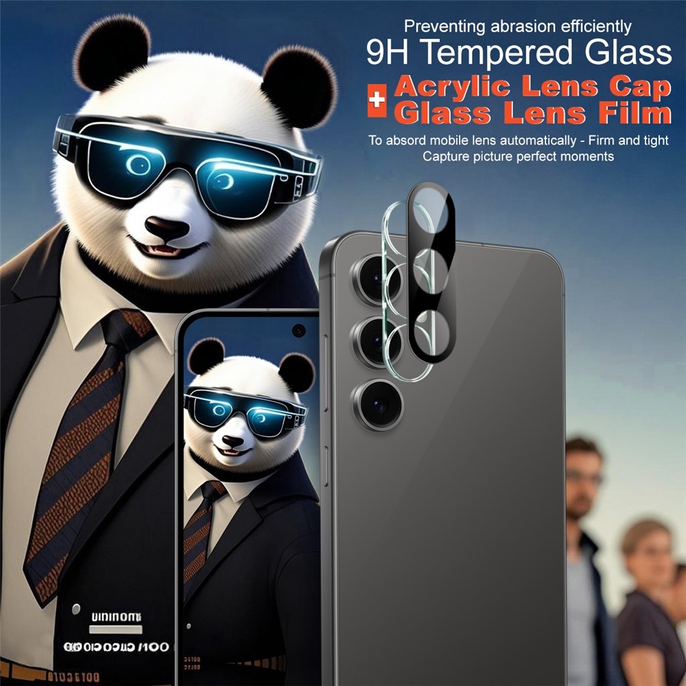 IMK kamera lencse üveg Samsung Galaxy S25 FE kamerához - fekete